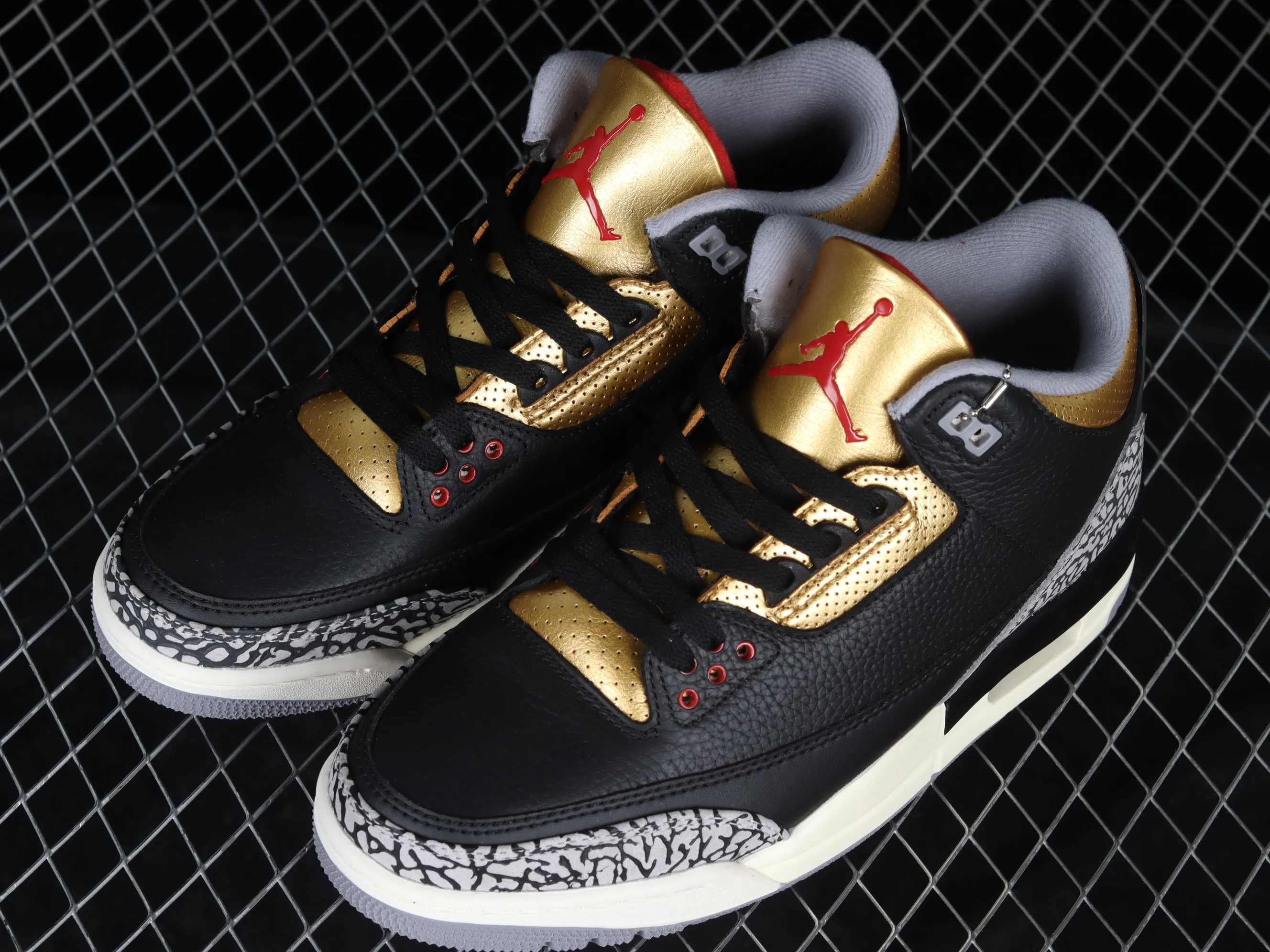 All categories Air Jordan Jordan series basketball shoes Air Jordan 3 Air Jordan 3 Retro "Black Gold" AJ3 Joe 3 black gold cement CK9246-067